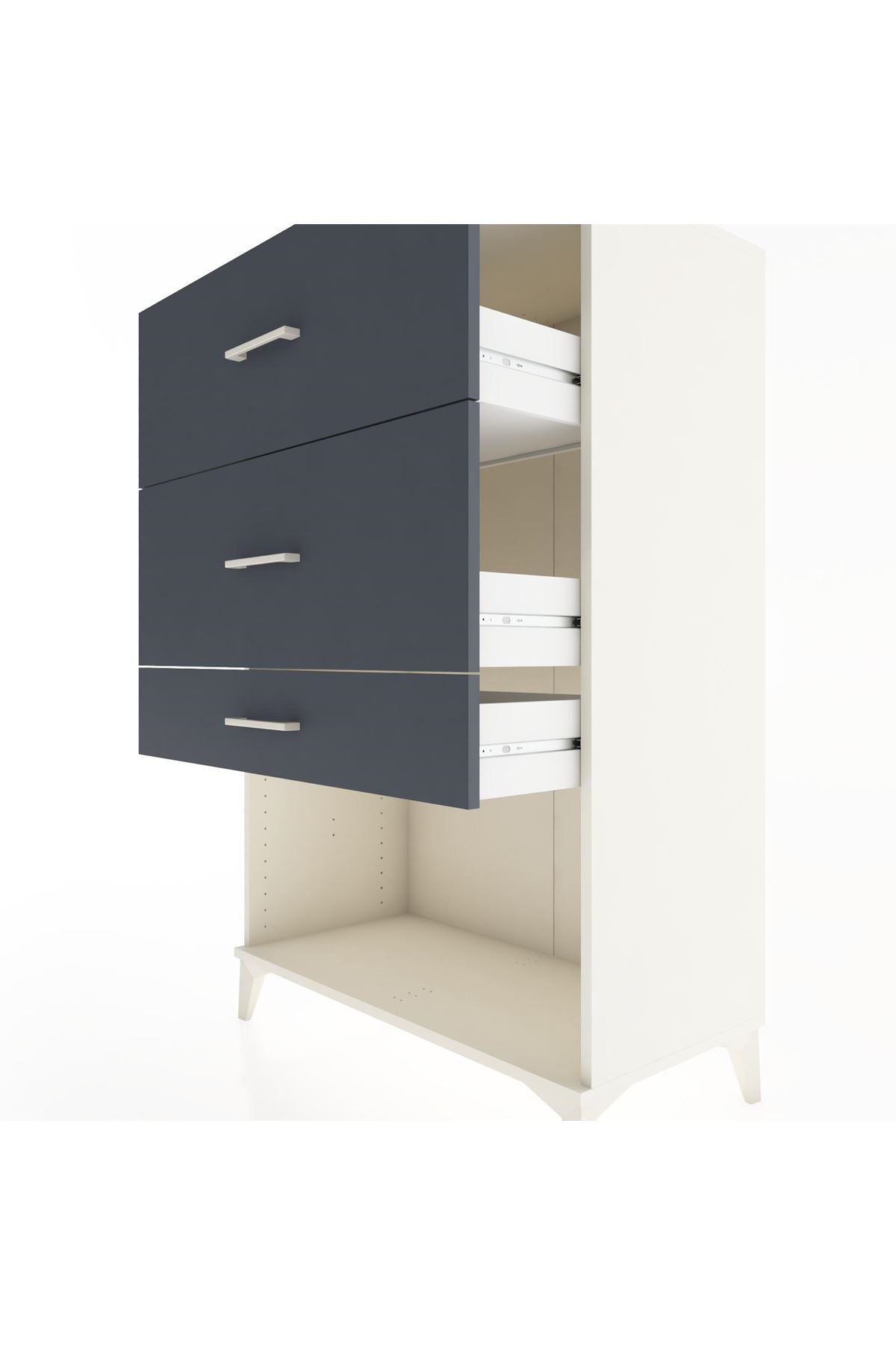 Hyperion Dolap 3 Çekmeceli 88x44x134 Aytaşı-Antrasit
