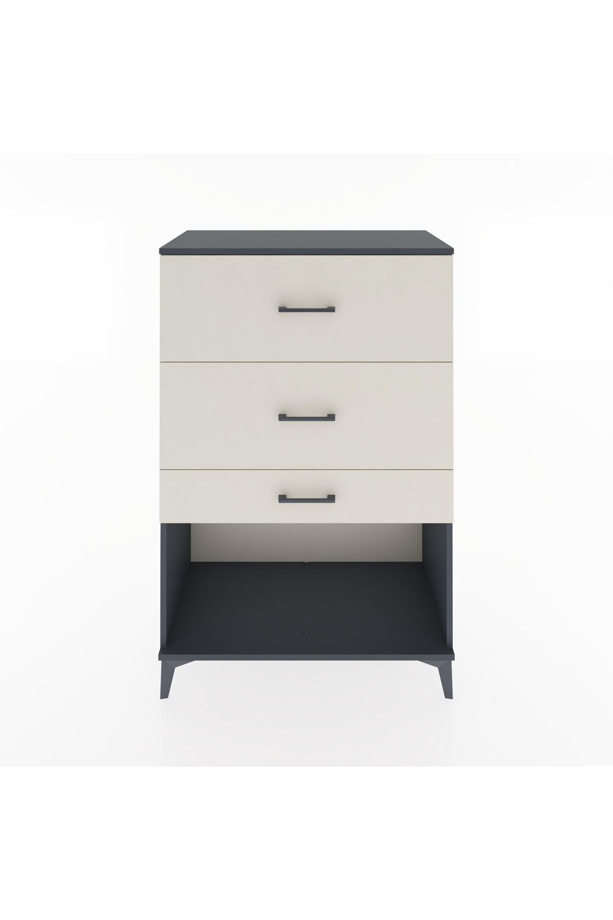 Hyperion Dolap 3 Çekmeceli 88x44x134 Antrasit-Aytaşı