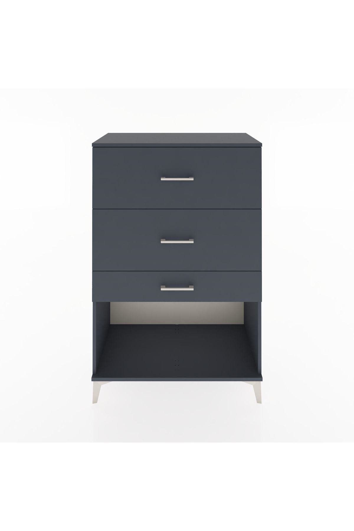 Hyperion Dolap 3 Çekmeceli 88x44x134 Antrasit-Antrasit