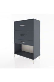 Hyperion Dolap 3 Çekmeceli 88x44x134 Antrasit-Antrasit