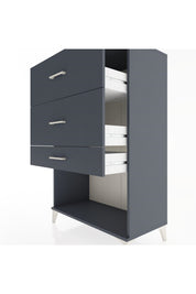 Hyperion Dolap 3 Çekmeceli 88x44x134 Antrasit-Antrasit