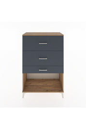Hyperion Dolap 3 Çekmeceli 88x44x134 Çam-Antrasit