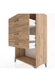 Hyperion Dolap 3 Çekmeceli 88x44x134 Çam-Çam