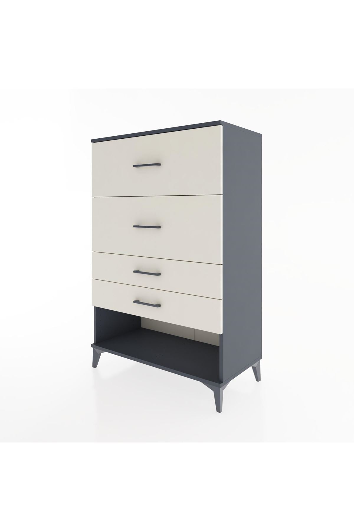 Hyperion Dolap 4 Çekmeceli 88x44x134 Antrasit-Aytaşı