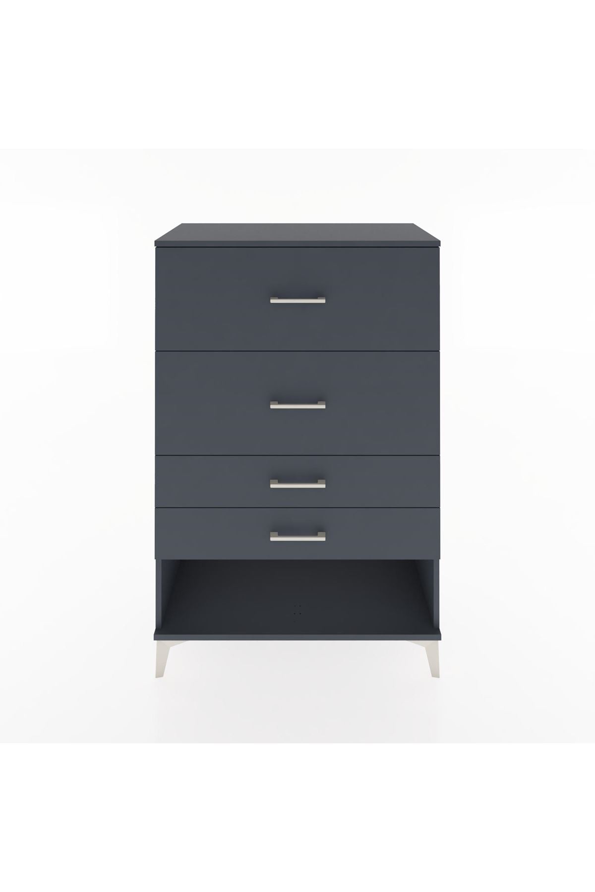 Hyperion Dolap 4 Çekmeceli 88x44x134 Antrasit-Antrasit