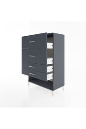 Hyperion Dolap 4 Çekmeceli 88x44x134 Antrasit-Antrasit