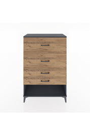Hyperion Dolap 4 Çekmeceli 88x44x134 Antrasit-Çam