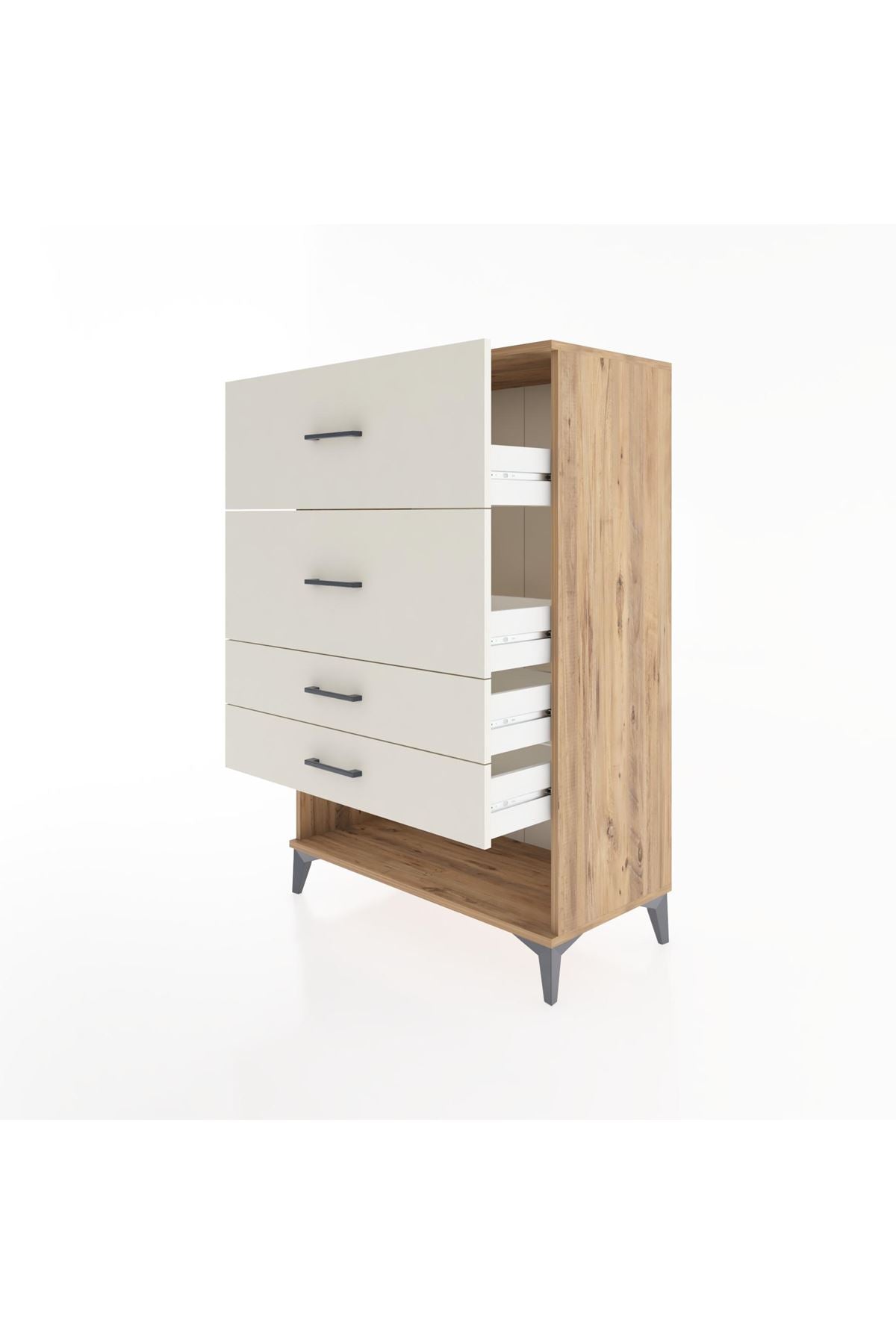 Hyperion Dolap 4 Çekmeceli 88x44x134 Çam-Aytaşı