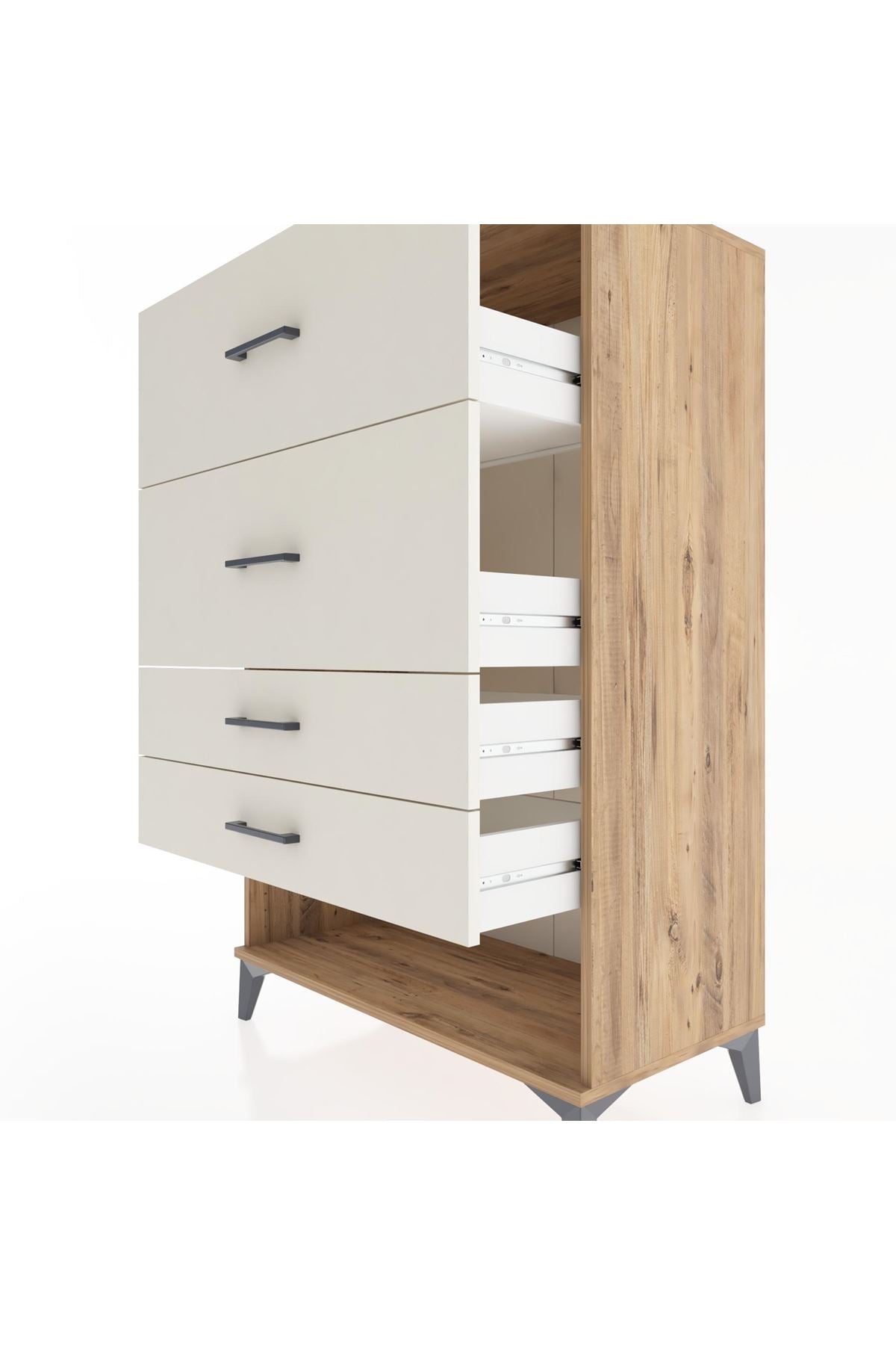 Hyperion Dolap 4 Çekmeceli 88x44x134 Çam-Aytaşı