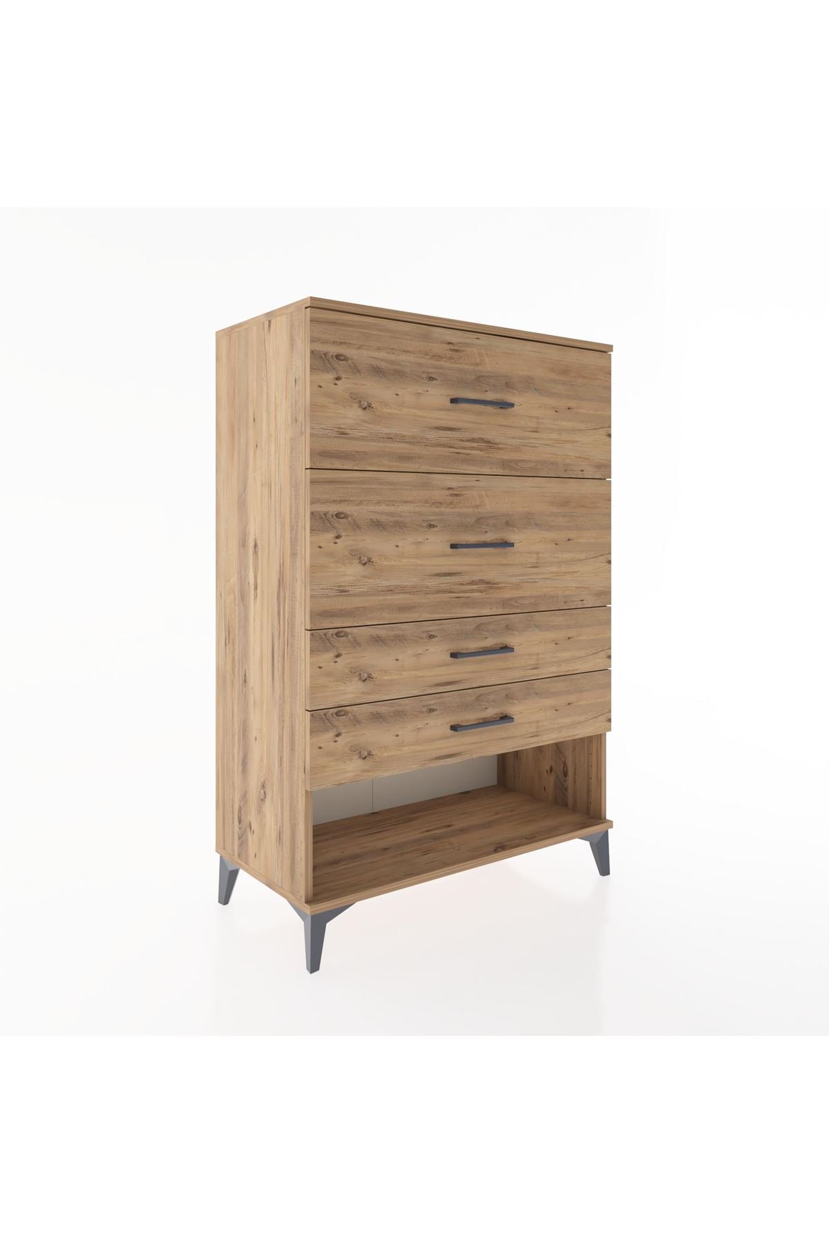 Hyperion Dolap 4 Çekmeceli 88x44x134 Çam-Çam