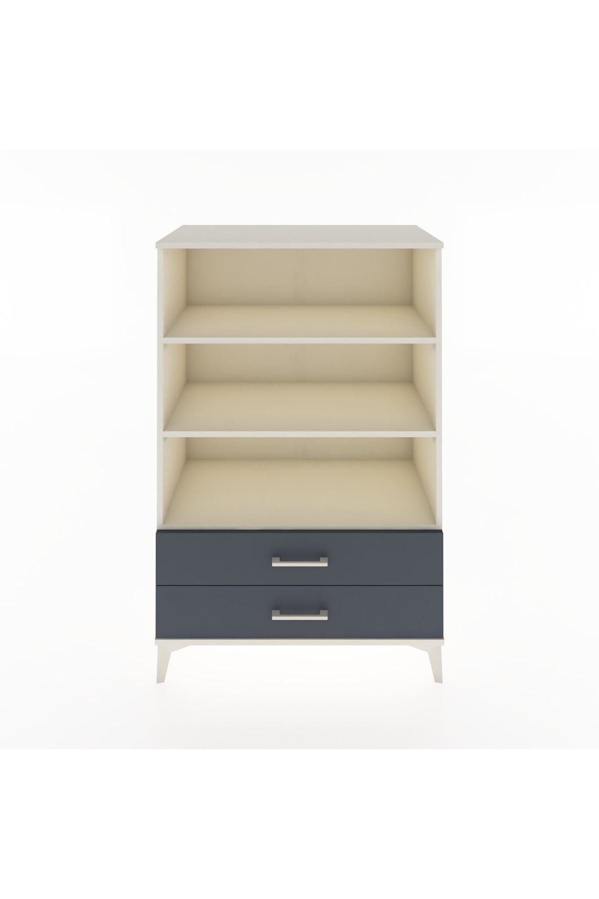 Hyperion Dolap 3 Raflı 2 Çekmeceli 88x44x134 Aytaşı-Antrasit