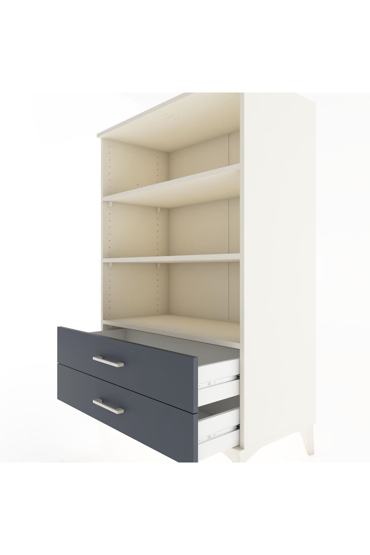 Hyperion Dolap 3 Raflı 2 Çekmeceli 88x44x134 Aytaşı-Antrasit