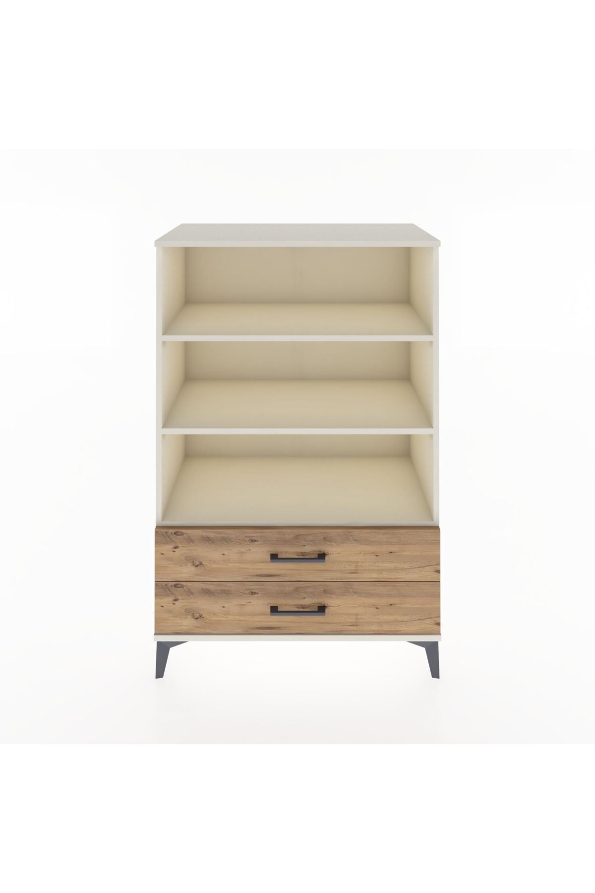 Hyperion Dolap 3 Raflı 2 Çekmeceli 88x44x134 Aytaşı-Çam