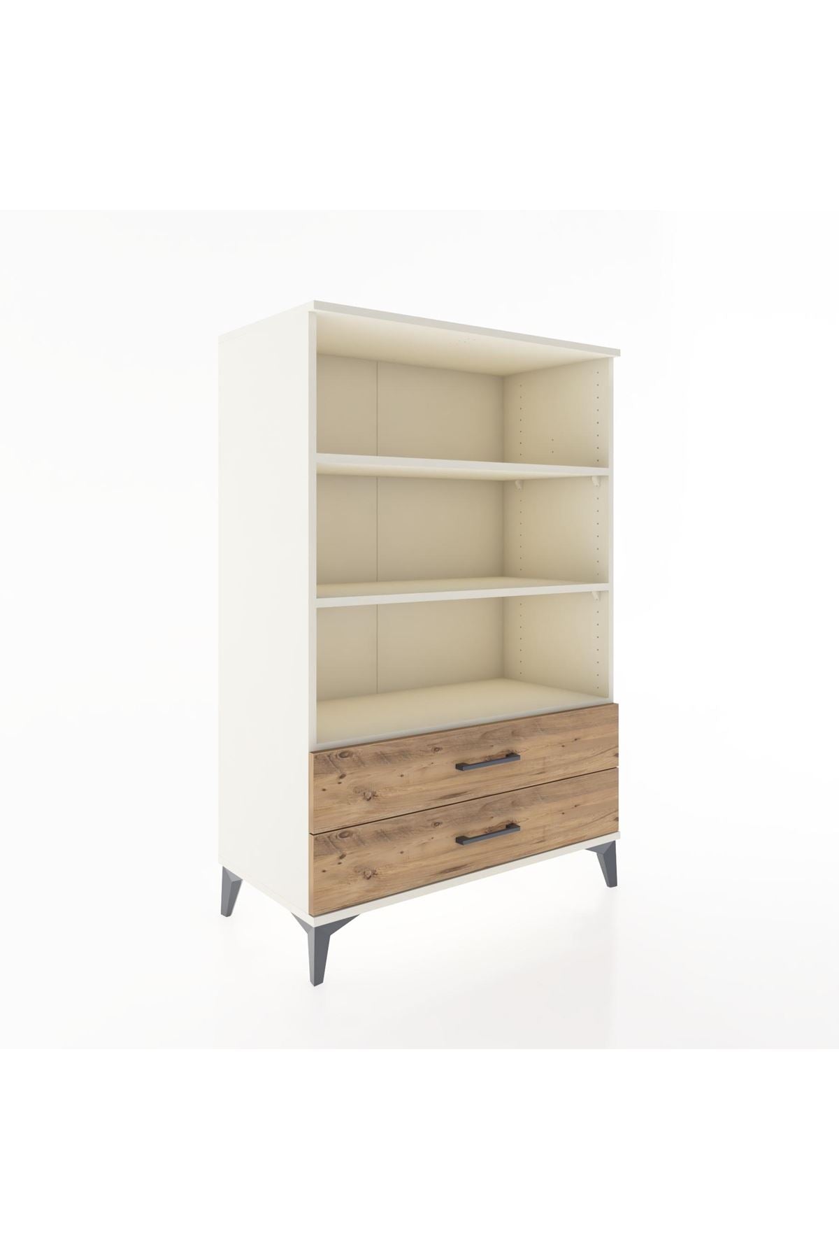 Hyperion Dolap 3 Raflı 2 Çekmeceli 88x44x134 Aytaşı-Çam