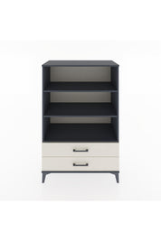 Hyperion Dolap 3 Raflı 2 Çekmeceli 88x44x134 Antrasit-Aytaşı