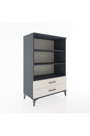 Hyperion Dolap 3 Raflı 2 Çekmeceli 88x44x134 Antrasit-Aytaşı