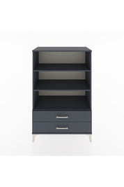 Hyperion Dolap 3 Raflı 2 Çekmeceli 88x44x134 Antrasit-Antrasit