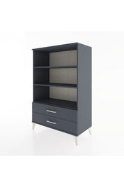 Hyperion Dolap 3 Raflı 2 Çekmeceli 88x44x134 Antrasit-Antrasit