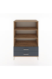 Hyperion Dolap 3 Raflı 2 Çekmeceli 88x44x134 Çam-Antrasit