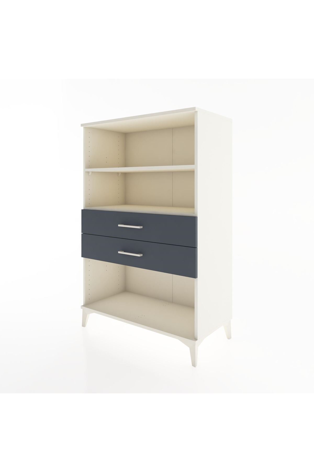 Hyperion Dolap 2 Raflı 2 Çekmeceli 88x44x134 Aytaşı-Antrasit