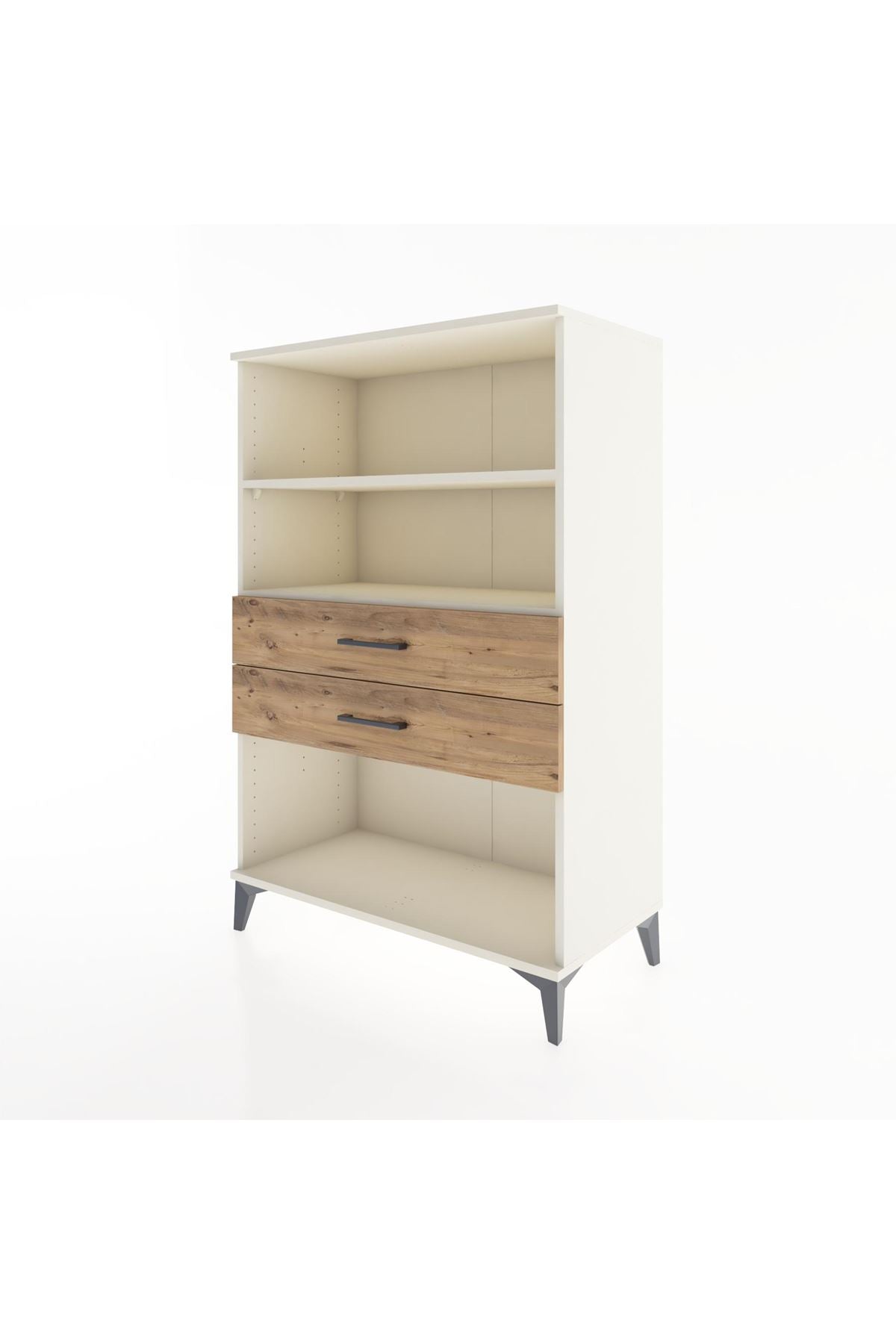 Hyperion Dolap 2 Raflı 2 Çekmeceli 88x44x134 Aytaşı-Çam