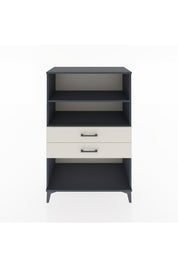 Hyperion Dolap 2 Raflı 2 Çekmeceli 88x44x134 Antrasit-Aytaşı