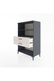 Hyperion Dolap 2 Raflı 2 Çekmeceli 88x44x134 Antrasit-Aytaşı