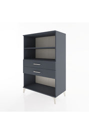 Hyperion Dolap 2 Raflı 2 Çekmeceli 88x44x134 Antrasit-Antrasit