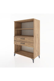 Hyperion Dolap 2 Raflı 2 Çekmeceli 88x44x134 Çam-Çam