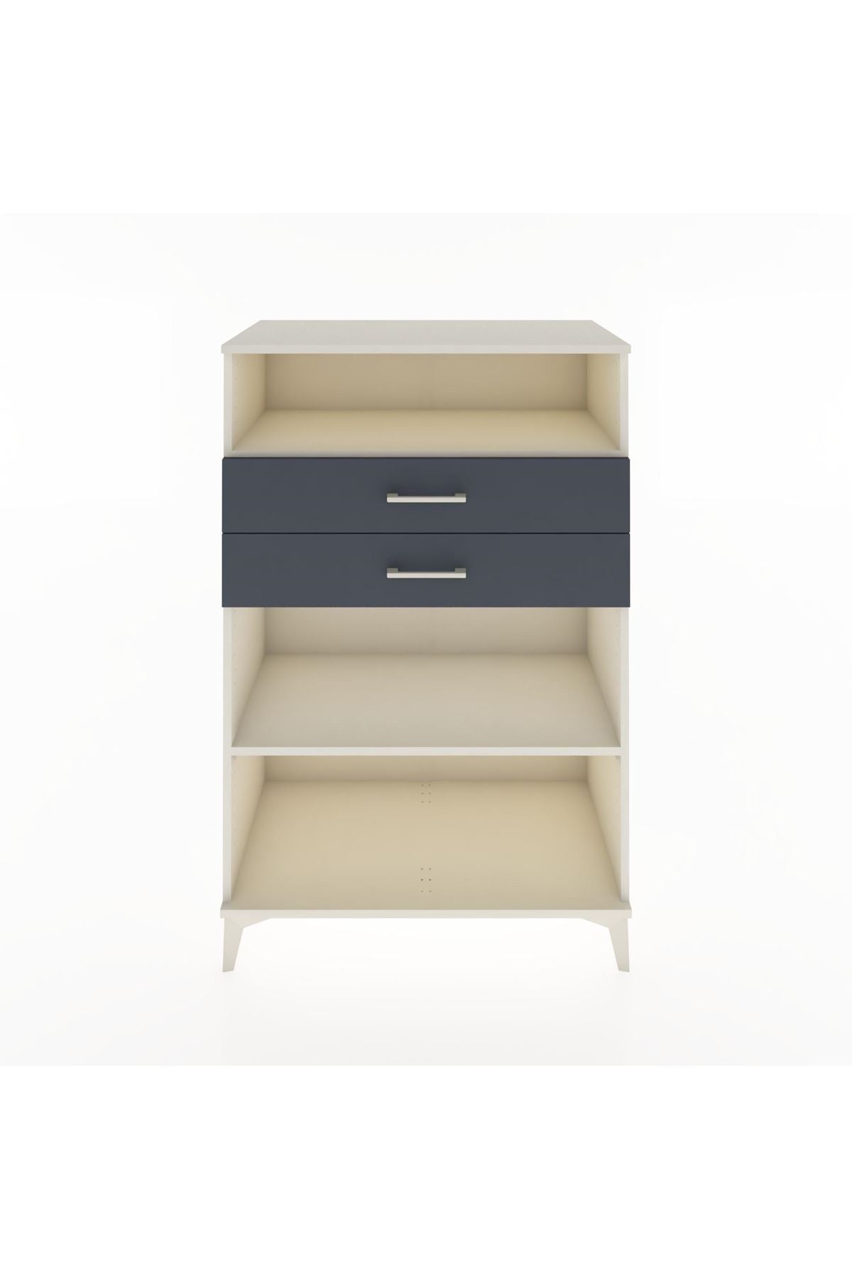 Hyperion Dolap 2 Raflı 2 Çekmeceli 88x44x134 Aytaşı-Antrasit