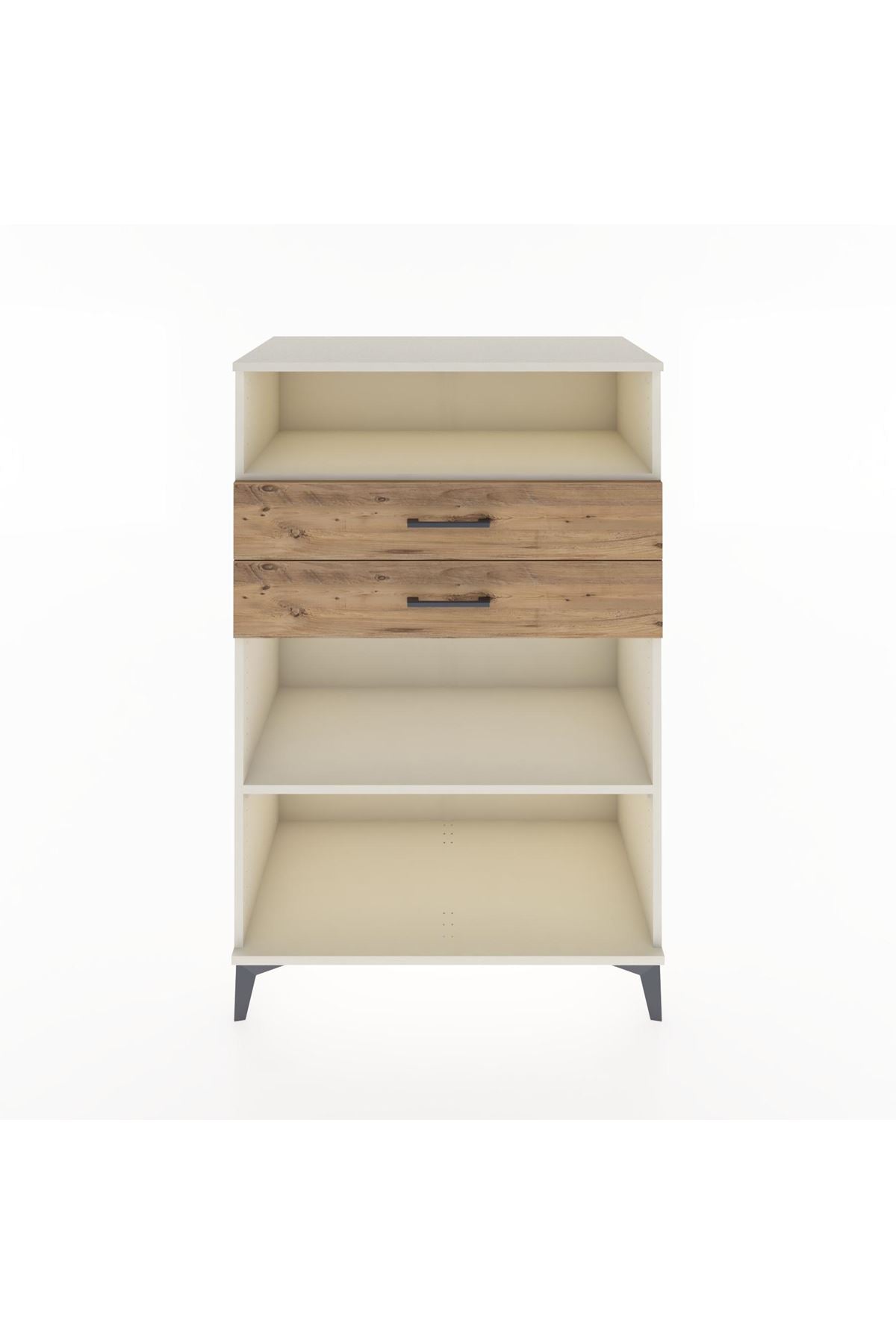 Hyperion Dolap 2 Raflı 2 Çekmeceli 88x44x134 Aytaşı-Çam