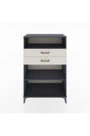 Hyperion Dolap 2 Raflı 2 Çekmeceli 88x44x134 Antrasit-Aytaşı