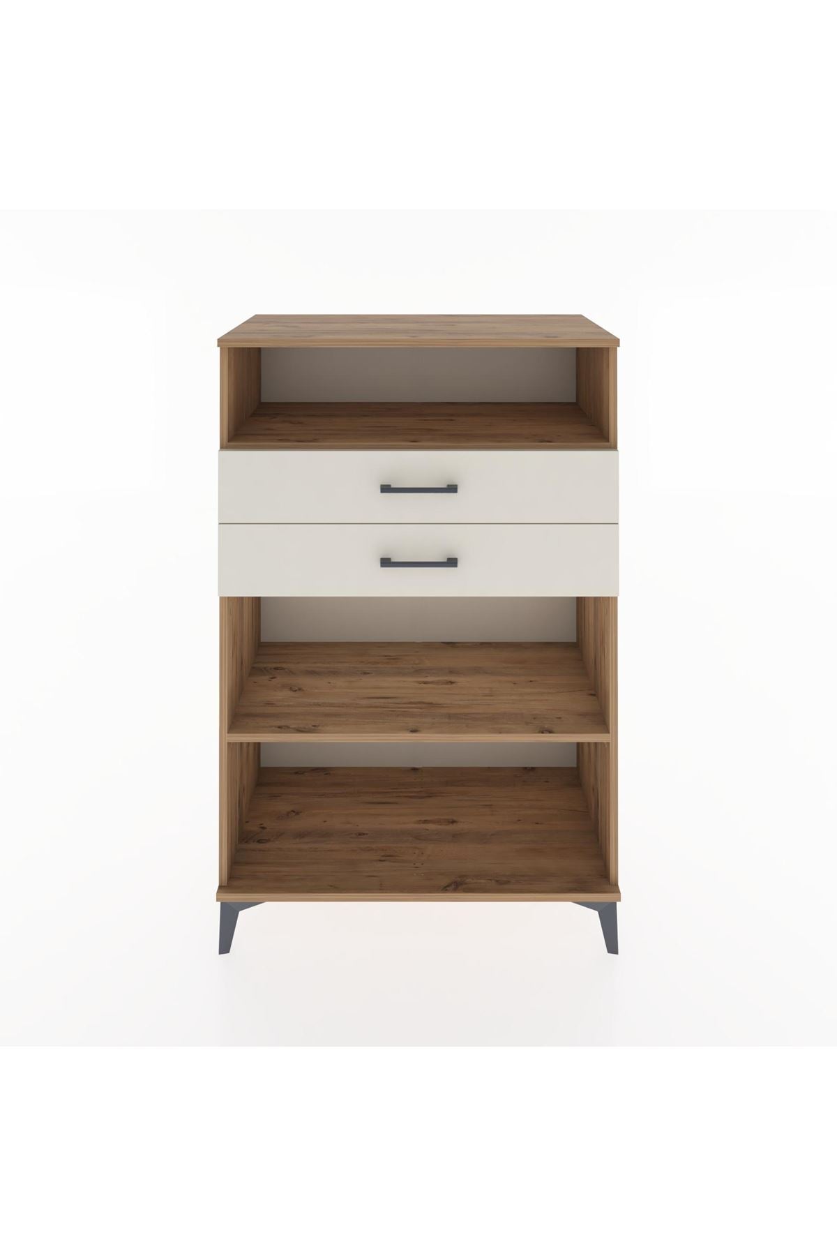 Hyperion Dolap 2 Raflı 2 Çekmeceli 88x44x134 Çam-Aytaşı