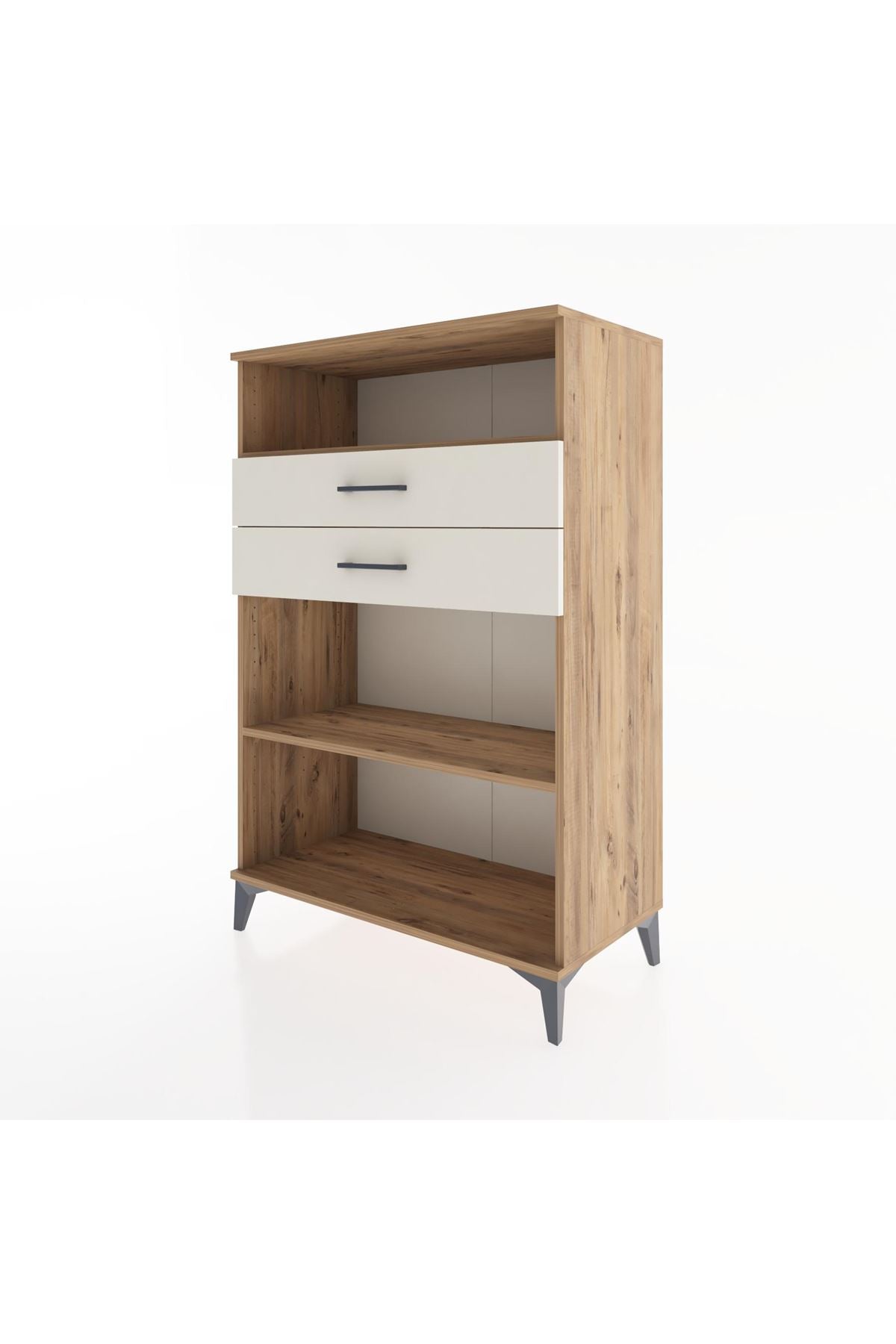 Hyperion Dolap 2 Raflı 2 Çekmeceli 88x44x134 Çam-Aytaşı