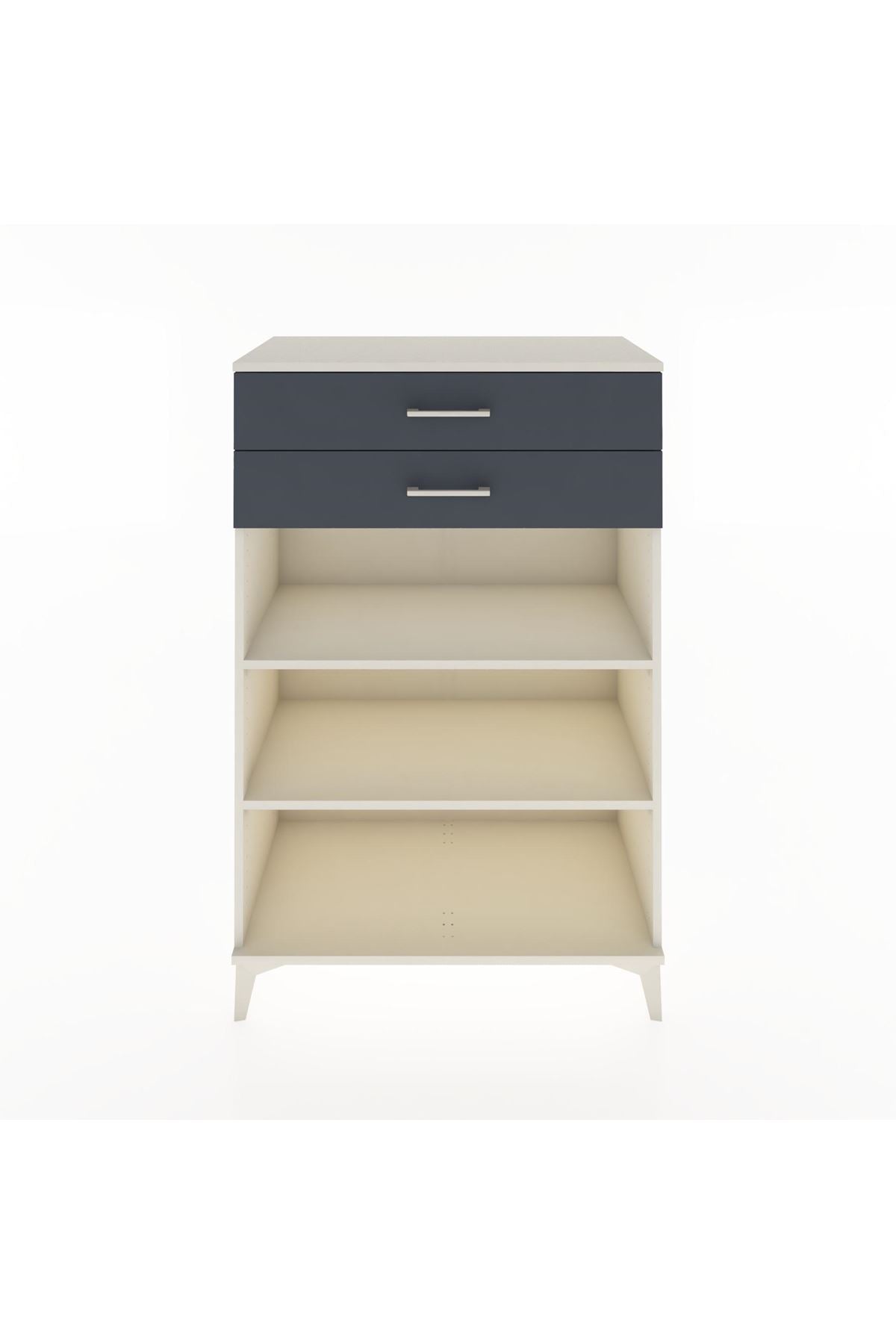 Hyperion Dolap 2 Raflı 2 Çekmeceli 88x44x134 Aytaşı-Antrasit