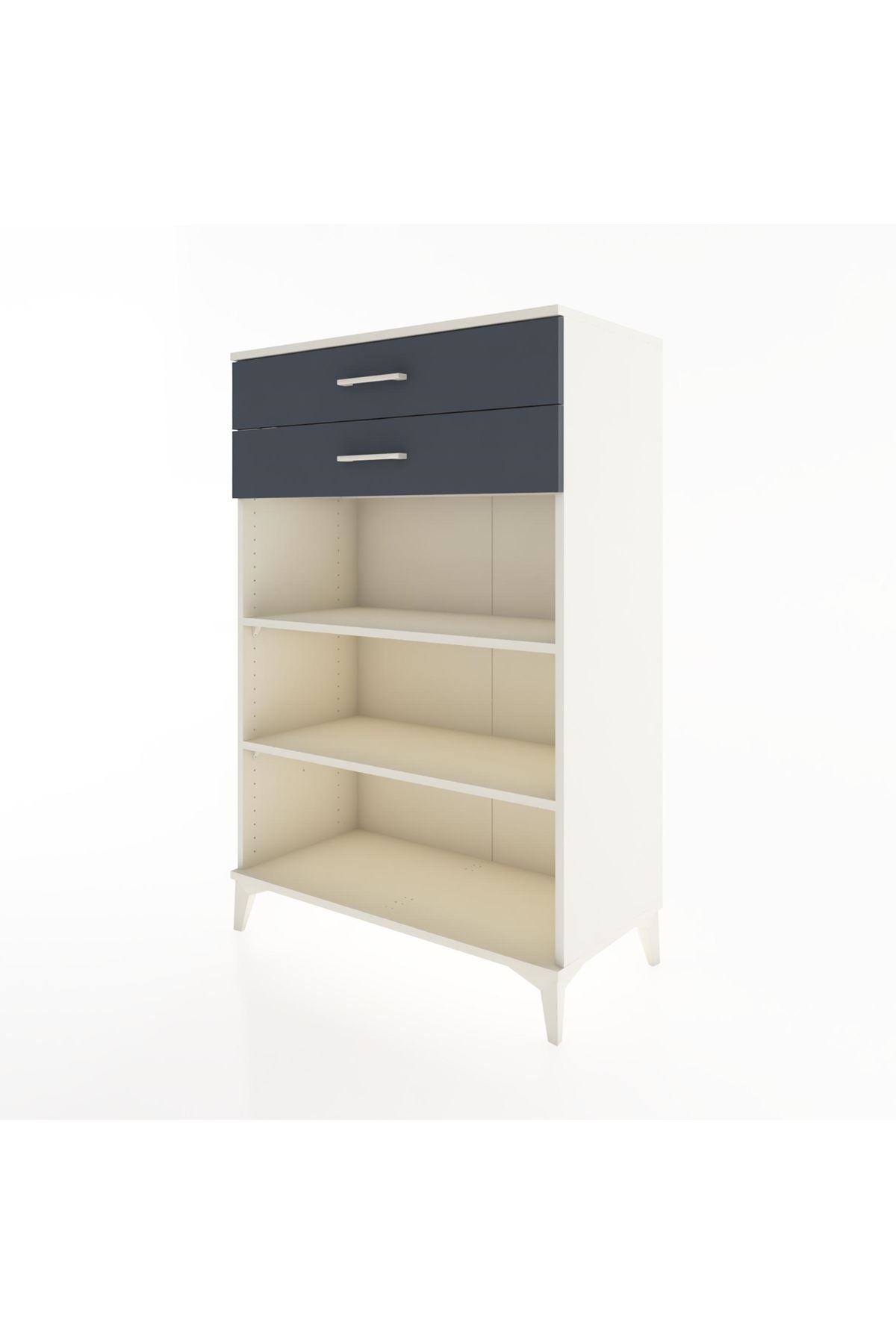 Hyperion Dolap 2 Raflı 2 Çekmeceli 88x44x134 Aytaşı-Antrasit