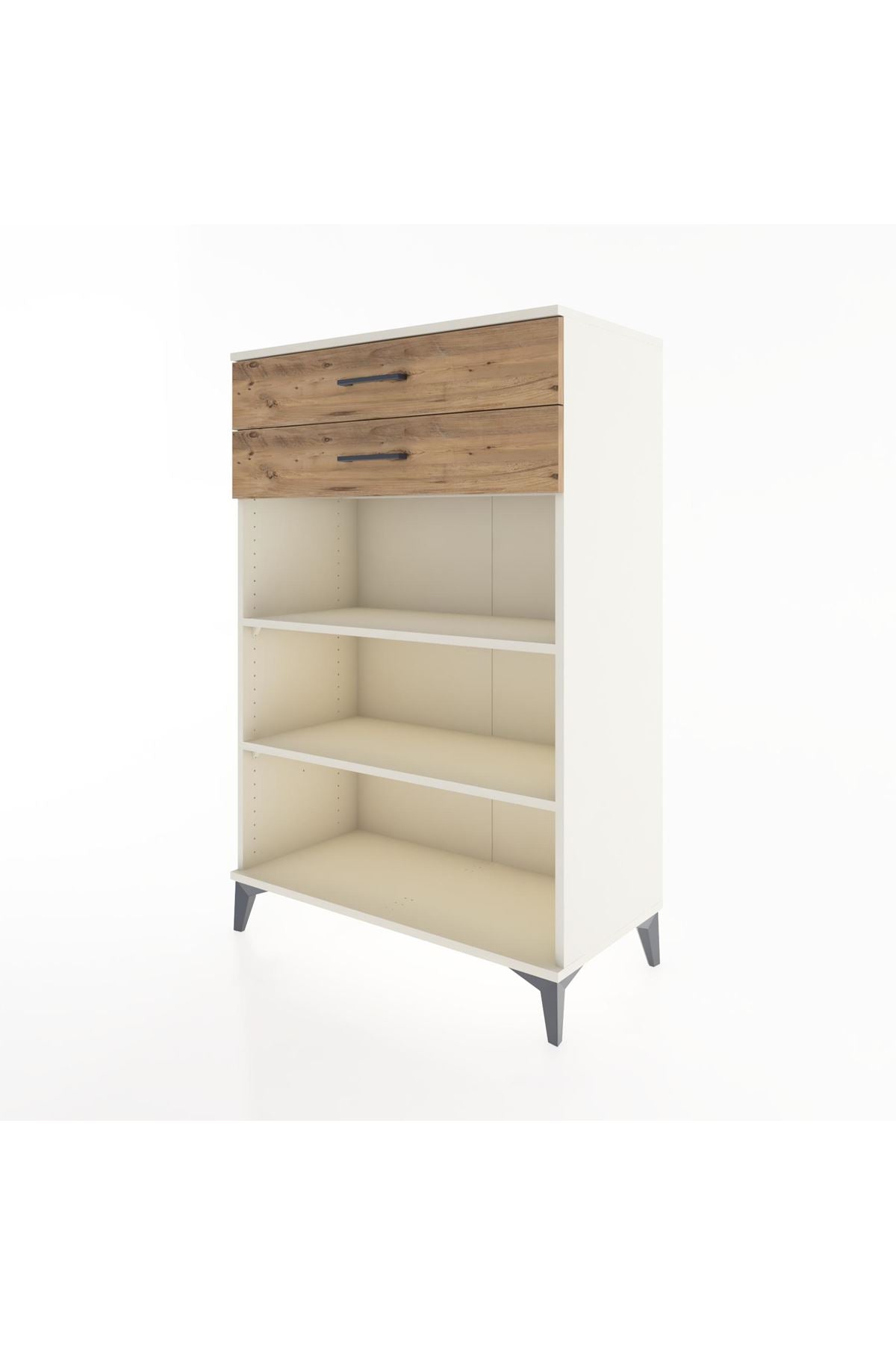 Hyperion Dolap 2 Raflı 2 Çekmeceli 88x44x134 Aytaşı-Çam