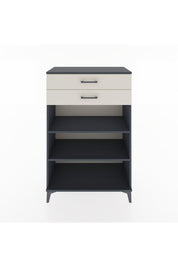 Hyperion Dolap 2 Raflı 2 Çekmeceli 88x44x134 Antrasit-Aytaşı