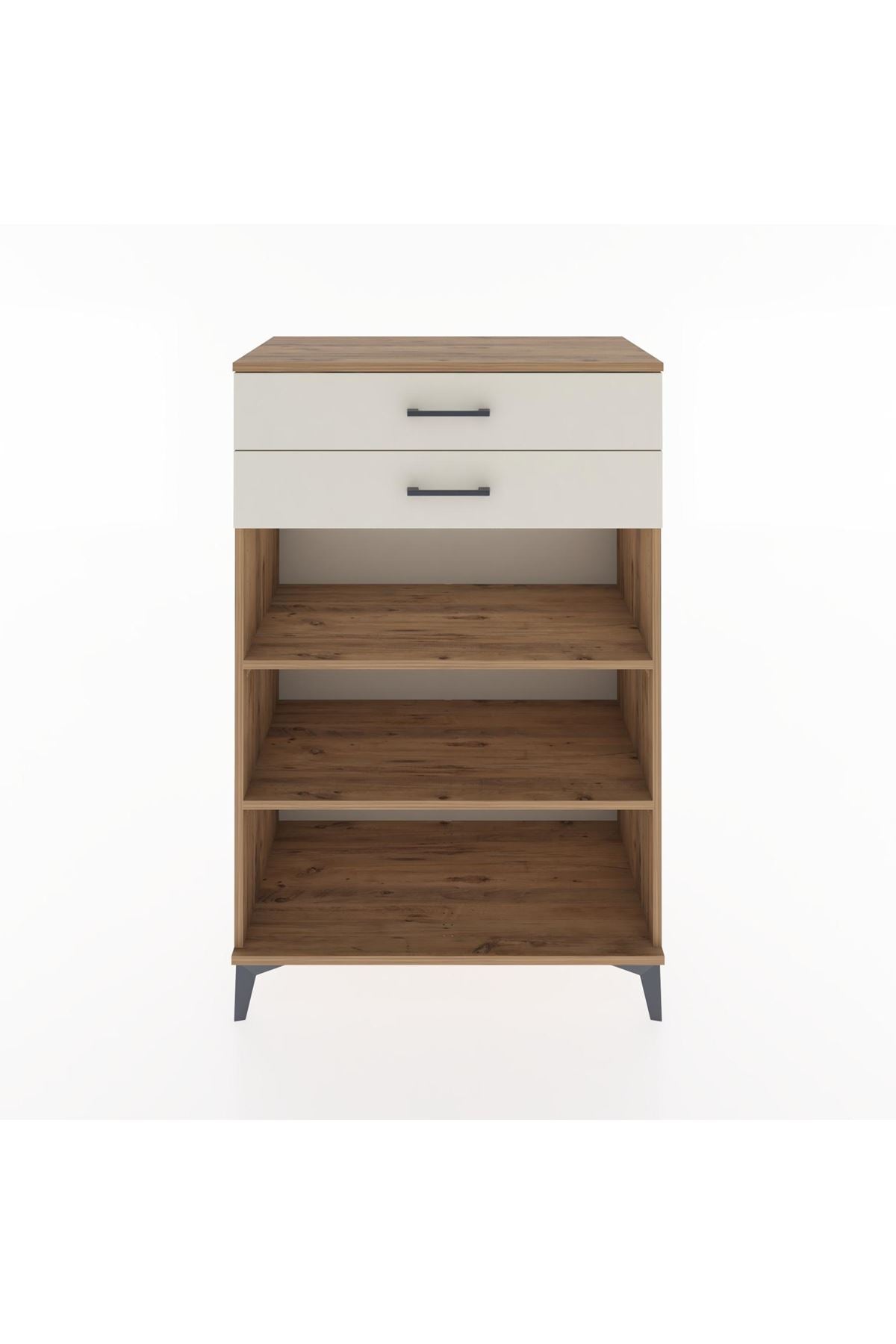 Hyperion Dolap 2 Raflı 2 Çekmeceli 88x44x134 Çam-Aytaşı