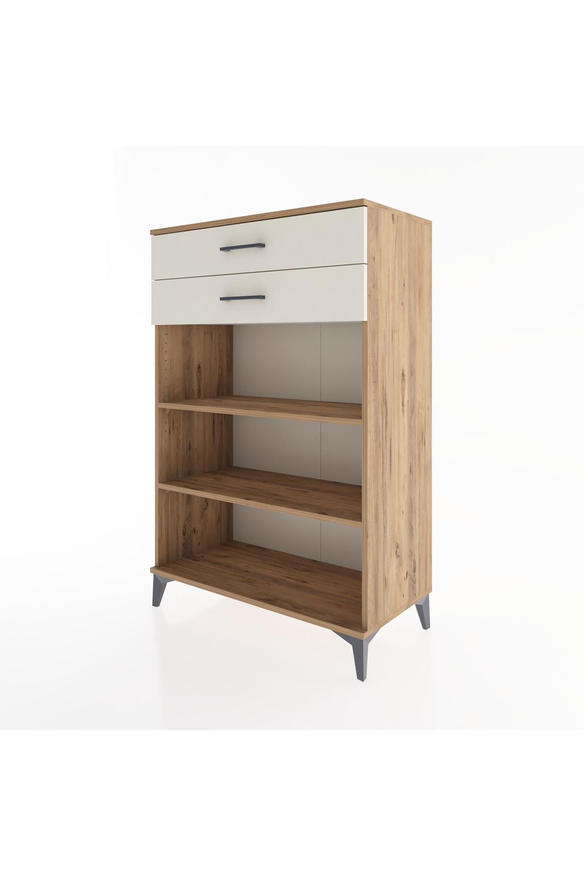 Hyperion Dolap 2 Raflı 2 Çekmeceli 88x44x134 Çam-Aytaşı