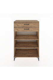 Hyperion Dolap 2 Raflı 2 Çekmeceli 88x44x134 Çam-Çam