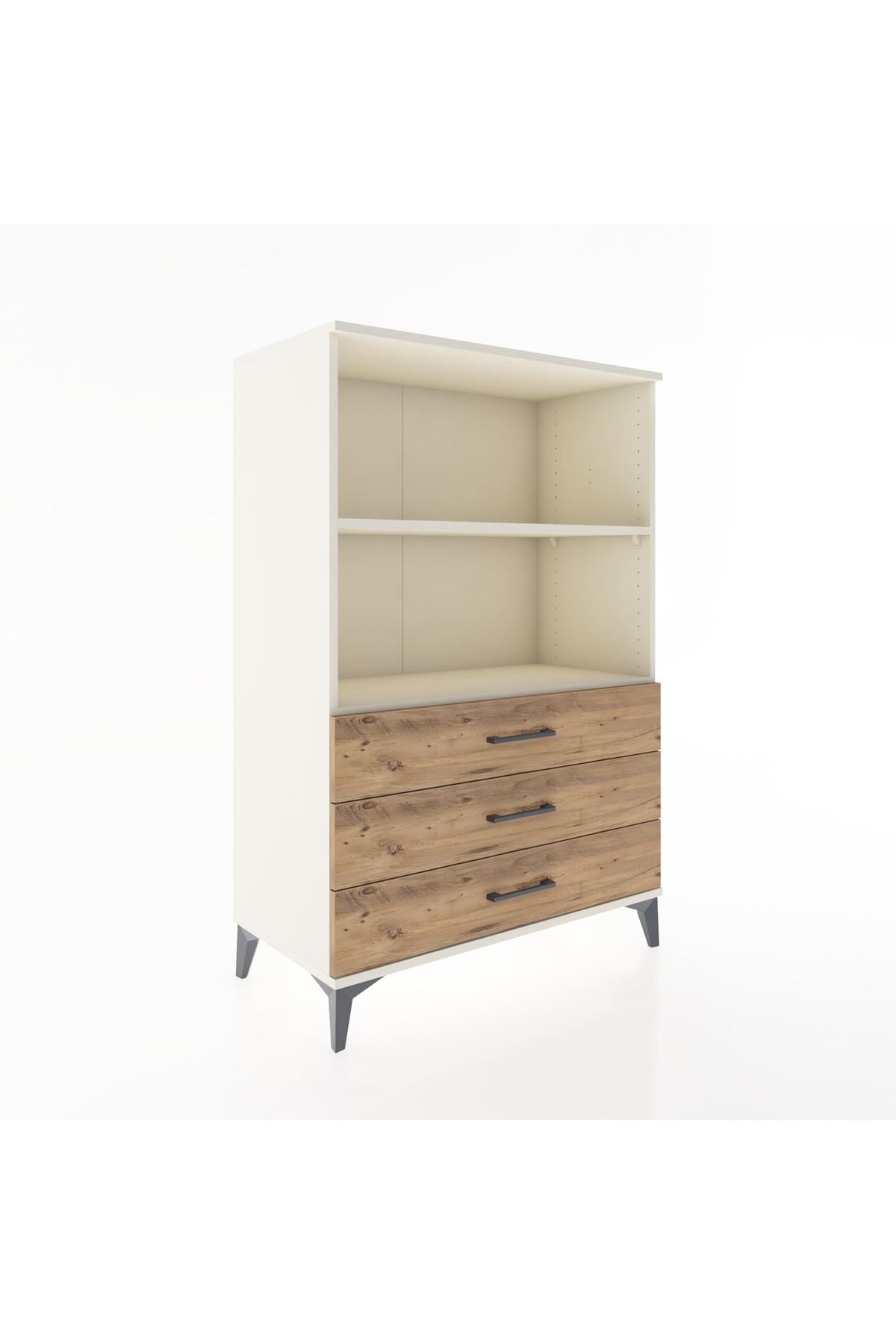 Hyperion Dolap 2 Raflı 3 Çekmeceli 88x44x134 Aytaşı-Çam