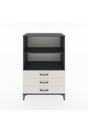 Hyperion Dolap 2 Raflı 3 Çekmeceli 88x44x134 Antrasit-Aytaşı