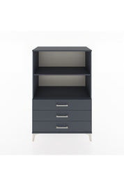 Hyperion Dolap 2 Raflı 3 Çekmeceli 88x44x134 Antrasit-Antrasit