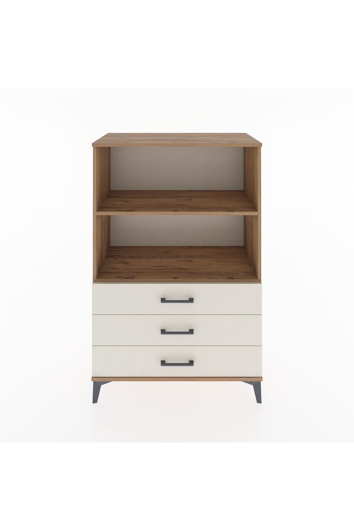 Hyperion Dolap 2 Raflı 3 Çekmeceli 88x44x134 Çam-Aytaşı