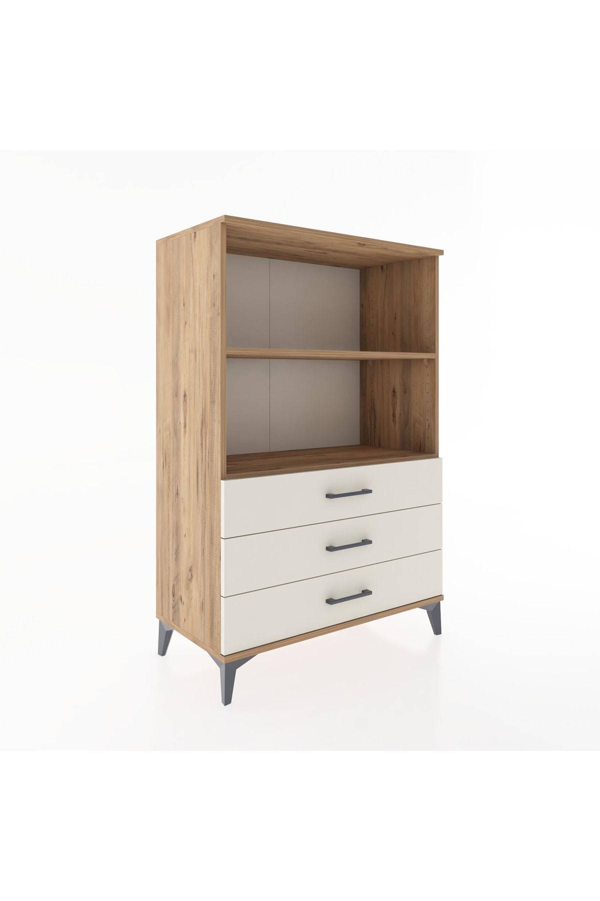 Hyperion Dolap 2 Raflı 3 Çekmeceli 88x44x134 Çam-Aytaşı