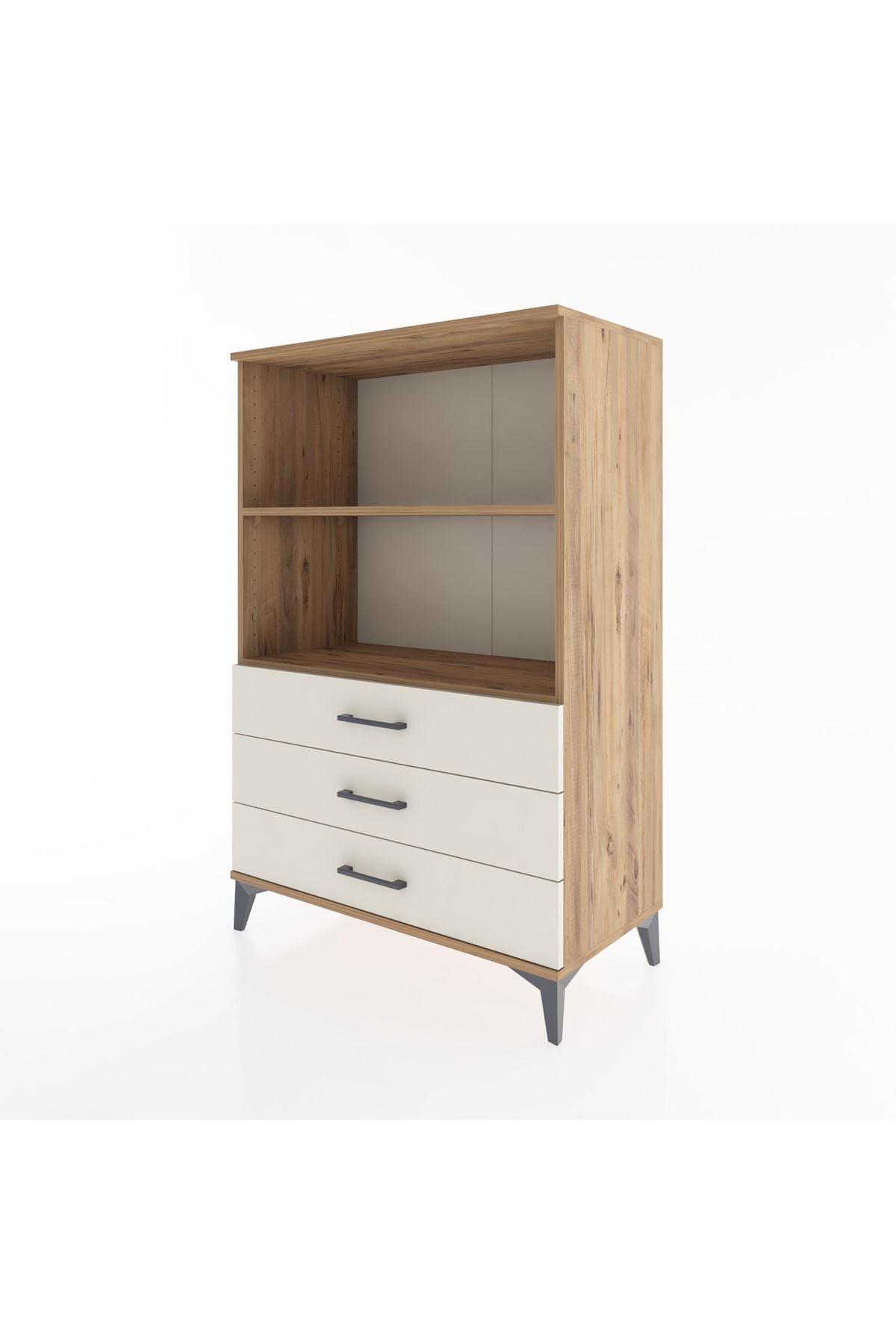 Hyperion Dolap 2 Raflı 3 Çekmeceli 88x44x134 Çam-Aytaşı