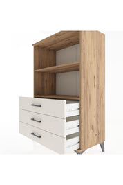 Hyperion Dolap 2 Raflı 3 Çekmeceli 88x44x134 Çam-Aytaşı