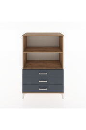 Hyperion Dolap 2 Raflı 3 Çekmeceli 88x44x134 Çam-Antrasit
