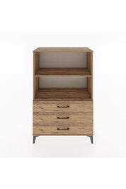 Hyperion Dolap 2 Raflı 3 Çekmeceli 88x44x134 Çam-Çam